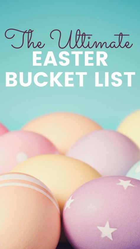 This Easter bucket list is packed with fun things to do during the Easter holiday. If you want to enjoy Easter, make sure to check out this fun list. Easter Things To Do, Easter Bucket List, Things To Do For Easter, Things To Do On Easter, Easter Vacation, Adult Activities, Easter Week, Fun List, Easter Buckets