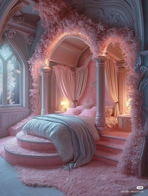 Whimsical Bedroom, Dream Bedroom Inspiration, Fantasy Bedroom, Luxury Room Bedroom, Gorgeous Bedrooms, Cute Bedroom Decor, Dreamy Bedrooms, Home Decor Living Room, Luxury Rooms