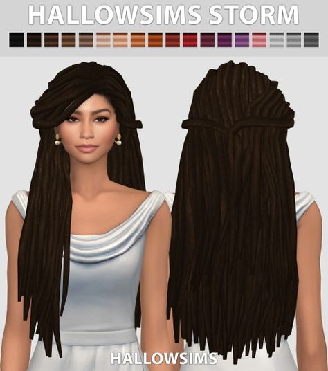 Downloaded? I'm afraid because I took someone else's word for it and did a blind download, idk if its the right 1! D: Zendaya Dreads, Sims 4 Curly Hair, Zendaya Hair, Sims 4 Black Hair, Pelo Sims, Sims 4 Cc Makeup, Sims 4 Gameplay, Sims4 Clothes, Sims 4 Update