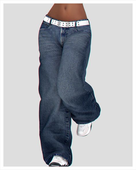 A Y2K stylish baggy jeans pants, can never go wrong with them🤩 Sims 4 Cc Pants Baggy, Sims4 Baggy Jeans, Ts4 Low Rise Jeans, Sims 4 Cc Baggy Jeans Patreon, Sims 4 Cc Sweatpants Maxis Match, Sims 4cc Pants, Sims Baggy Jeans, Sims Cc Clothes Pants, Sims Cc Baggy Jeans