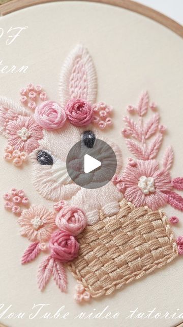 29K views · 1.9K likes | Embroidery by Elahe on Instagram: ""Pink bunny", New embroidery design is live on Momentoell shop or Etsy shop ♥️🥰 So happy this bunny design came to life! I tried this stitch for the first time and absolutely love it!! 🥰  PDF Pattern + Instructions + Step by step video tutorial, available on our shop, all links are in my bio.♥️ Have a great weekend!✨️😍 . . ." New Embroidery Designs, New Embroidery, Bunny Design, Baby Embroidery, Have A Great Weekend, Bunny Designs, Pink Bunny, Flower Embroidery Designs, Baby Bunnies