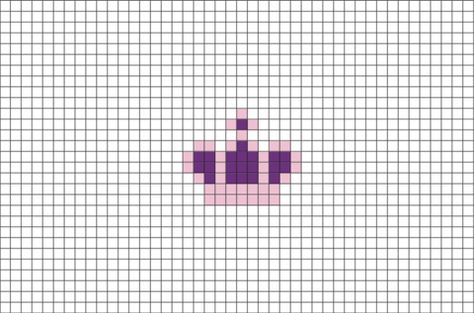 Mini Crown Pixel Art Pixel Art Ideas Cute Mini, Cute Tiny Pixel Art, Mini Pixel Art Ideas, Crown Pixel Art, Pixel Art Tiny, Cute Small Pixel Art, Tiny Pixel Art, Mini Pixel Art, Pixel Art Mini