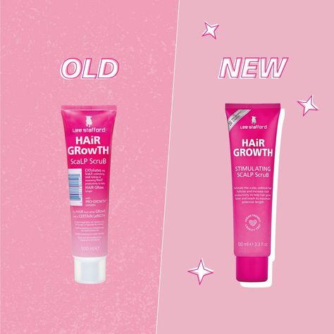 Lee Stafford Hair Growth collection glow-up!✨ Lee Stafford Hair Growth, Lee Stafford, Scalp Hair Growth, Exfoliate Scalp, Scalp Scrub, New Hair Growth, Glow Up?, Hair Growth, Old And New