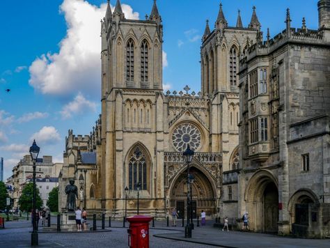 Bristol cathedral in the centre of the city Bristol Cathedral, England Travel Guide, City Of Bristol, Bristol England, Revival Architecture, Living In England, Cathedral City, Free City, Cathedral Church