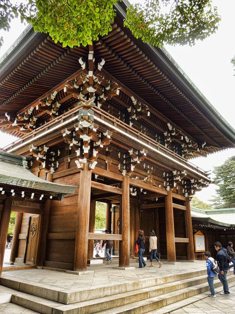 Meiji Shrine north gate | 2 Aussie Travellers Meiji Jingu Shrine Tokyo, Meiji Shrine Tokyo, Meiji Jingu Shrine, Harajuku District, Japanese Guide, Takeshita Dori, Tokyo Neighborhoods, Meiji Jingu, Meiji Shrine