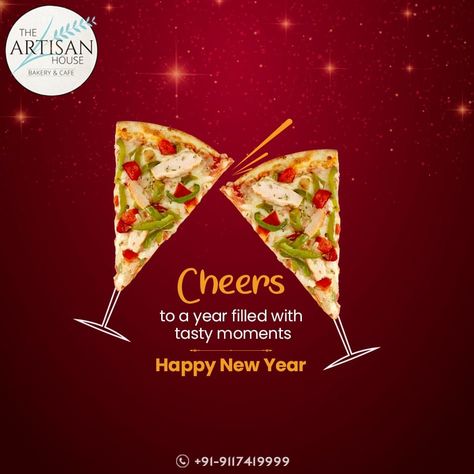 Newyear Creative Ads, Creative New Year Ads Ideas, New Year Restaurant Creative Ads, New Year Advertising Creative, New Year Food Creative Ads, Happy New Year Creative Poster, Happy New Year Poster Graphics, New Year Creative Ads Design, Creative New Year Poster