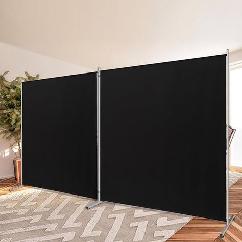 Amazon.com: RANTILA Single Large Panel Room Divider, Privacy Screen for Office, Partition Separators, Freestanding Divider 71''W x 71''H, Grey : Home & Kitchen Privacy Panels Indoor, How To Build A Temporary Wall Easy Diy, Creative Room Divider Ideas, Dividers For Living Room, Wall Divider Ideas, Room Dividers Ideas, Room Seperator, Movable Partition Wall, Spray Tan Room