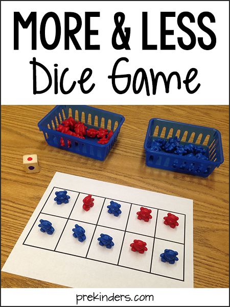 This is a simple, easy-prep game you can use to teach more and less to your prekinders. I used bear counters, but the possibilities are endless. You could use Unifix cubes, flat floral marbles, foam craft shapes, or any other manipulatives to match your theme. Prepare the activity: I chose two colors of the bear counters and put them in two baskets (I used red and blue). I used a Dancing To Music, Dinosaur Songs, Maths Eyfs, Unifix Cubes, Early Years Maths, You Tube Videos, Math Enrichment, Kindergarten Math Games, Math Madness