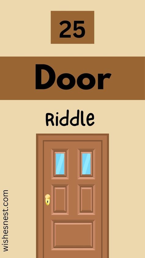 Unlock the fun with our collection of captivating door riddles! Perfect for puzzle lovers and brain teaser enthusiasts, these riddles will challenge your wit and keep you guessing. Whether you're a mystery solver or just looking for a unique way to entertain friends and family, our riddles are the key. Check out our blog for more intriguing puzzles and brain games! Tricky Riddles, Game Nights, Logic Puzzles, Brain Teaser, Brain Games, Escape Game, Jokes For Kids, Brain Teasers, Riddles