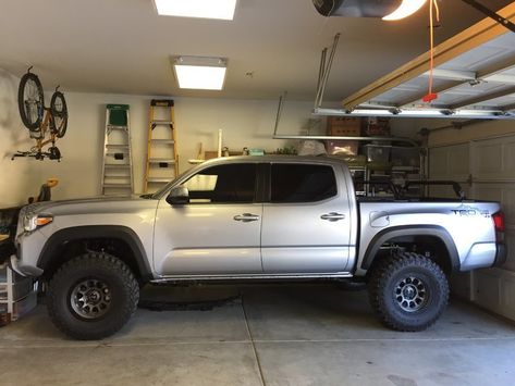 Tacoma 3 Inch Lift, Lifted Tacoma 4x4, Silver Tacoma, Tacoma Bed Rack, Lifted Tacoma, Toyota Tacoma Lifted, Tacoma Wheels, Tacoma Build, 2016 Tacoma