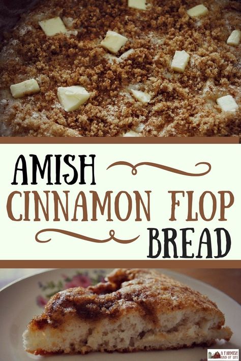 This recipe for Amish Cinnamon Flop Bread is amazingly simple and amazingly delicious. Give it a try! Cinnamon Flop, Amish Cinnamon Bread, Pennsylvania Dutch Recipes, Amish Bread, Mennonite Recipes, Amish Friendship Bread, Friendship Bread, Bread Ingredients, Amish Recipes