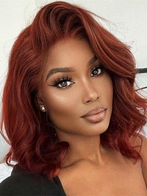 Highlights For Fall, Hair Color For Dark Skin, Hair Short Bob, Copper Red Hair, Copper Highlights, Ginger Hair Color, Short Sassy Hair, Hair Color Auburn, Copper Hair Color