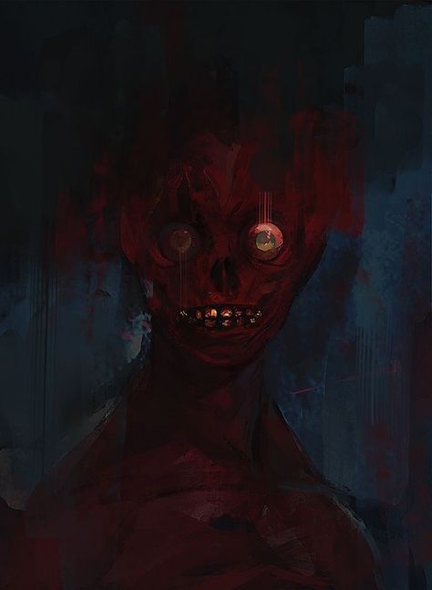 Clouded Thoughts of a Demon Lost on Tumblr Scary Surreal Art, Dark Surrealism Art, Nightmares Art, Arte Grunge, Horror Artwork, Blood Art, Macabre Art, Demon Art, Dark Art Illustrations