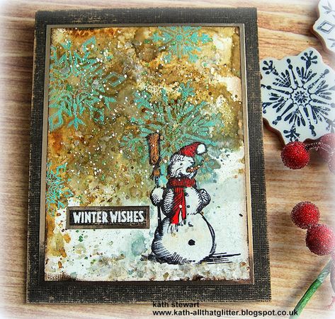 Kath's Blog......diary of the everyday life of a crafter: Simon Says - Glimmer and Sparkle Stampers Anonymous Christmas, Snowman Cards, Holiday Stamping, Build A Snowman, Christmas Scene, Winter Cards, Holiday Inspiration, Holiday Projects, Simon Says Stamp