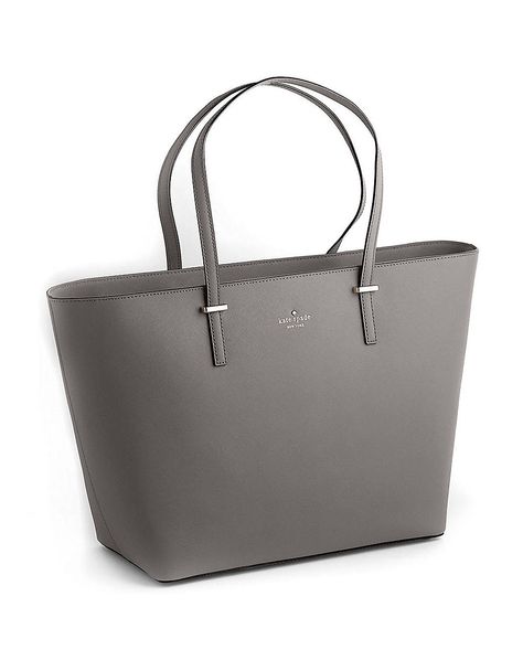 Kate Spade Cedar Street Medium Harmony Leather Tote Bag in Gray (grey) New York Tote Bag, Lawyer Life, New York Tote, School Tote, Designer Purses, Kate Spade Totes, Kate Spade Tote Bag, Handbag Heaven, Women's Watches