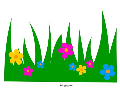 field-grass-4 Grass With Flowers, Grass And Flowers, Flower Fence, Grass Design, Teacher Classroom Decorations, Spring Coloring Pages, Paper Flowers Craft, Class Decoration, Clip Art Borders