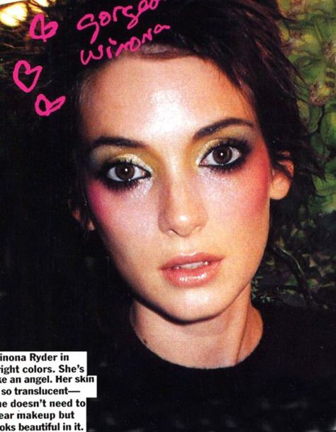 Winona Ryder Makeup, David Bowie Makeup Inspiration, David Bowie Makeup, Winona Forever, Laura Palmer, Bone Structure, Make Up Inspo, Kevyn Aucoin, Winona Ryder