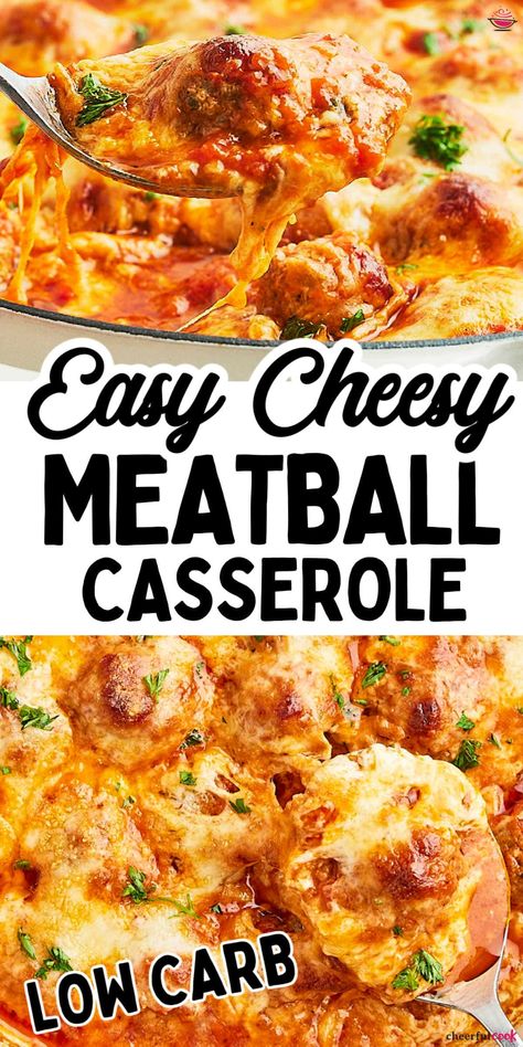 Dive into the delightful flavors of our Cheesy Meatball Casserole! This crowd-pleaser combines juicy meatballs, tangy marinara, and heaps of melted cheese for a meal that's pure comfort. One bite, and you'll be hooked! 😋🍽️ #cheerfulcook #cheesycasserole #casserole #meatballcasserole #ComfortFood Cheesy Meatball Casserole, Juicy Meatballs, Cheesy Meatballs, Meatball Casserole, Ground Beef Casserole Recipes, Cheesy Casserole, Beef Meatballs, Beef Casserole Recipes, Ground Beef Casserole