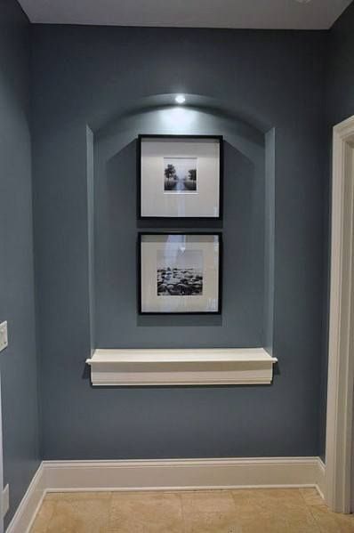 Recessed Wall Niche Decor, Hallway Nook Ideas, Wall Niche Decor Ideas, Recessed Wall Niche Ideas, Stair Wall Ideas, Niche Decorating Ideas, Living Room Niche, Wall Niche Ideas, Recessed Wall Niche