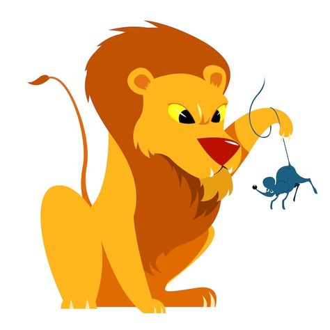 Lion And The Mouse Story Images, Lion And Mouse, Body Parts Preschool Activities, Good Bedtime Stories, Mouse Clipart, Forest Logo, Lion And The Mouse, Cow Logo, Virtual Classroom