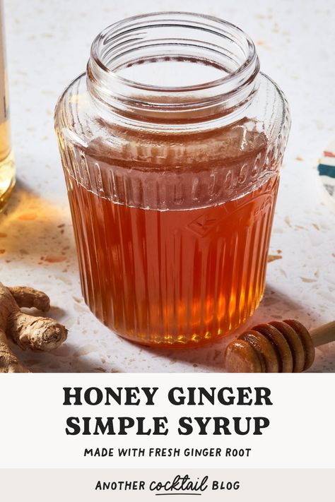 Whether you're shaking up a classic Penicillin cocktail, homemade margarita, or experimenting with your own creation, this ginger and honey syrup is the secret ingredient you need. Try using this golden elixir to add a touch of sophistication and warmth to your cocktails this season. Honey Ginger Syrup, Dutch Honey Syrup, Dutch Honey, Penicillin Cocktail, Homemade Margaritas, Honey Water, Cocktail Syrups, Homemade Cocktails, Ginger Syrup