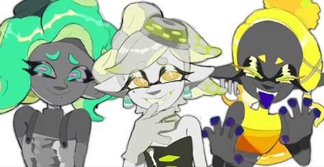 Splatoon Design, Frye Splatoon, Cringe Compilation, Splatoon Idols, Design Color Palette, Splatoon Fanart, Callie And Marie, Splatoon Art, A Hat In Time