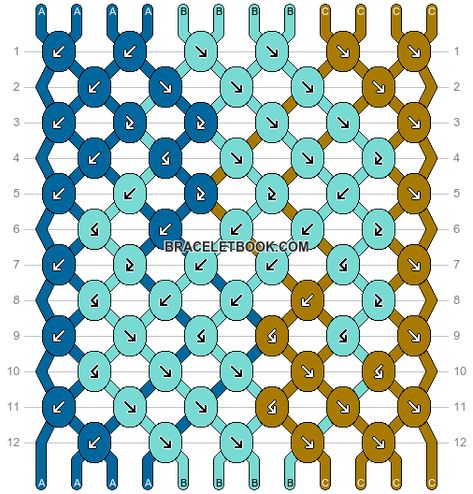 Normal pattern #92290 variation #208717 | BraceletBook Ocean Friendship Bracelet Patterns, Bracelet Patterns Wave, Ocean Wave Bracelet Pattern, Whale Friendship Bracelet Pattern, Swimming Beach, 143087 Bracelet Pattern, Sea Summer, Bracelets Patterns, Ocean Water