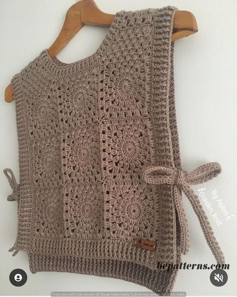 Easy Crochet Vest Pattern | Free Tutorial | Spring Outfit Ideas Casual Crochet Sweater Vest For Spring, Crochet Open Vest Free Pattern, V Neck Vest Crochet Pattern, Crochet Vest Pattern Free Woman, Spring Crochet Sweater Vest, Crochet. Women Vest, Crochet Vest Outfit, Crochet Vest Pattern Free, Vest Pattern Free