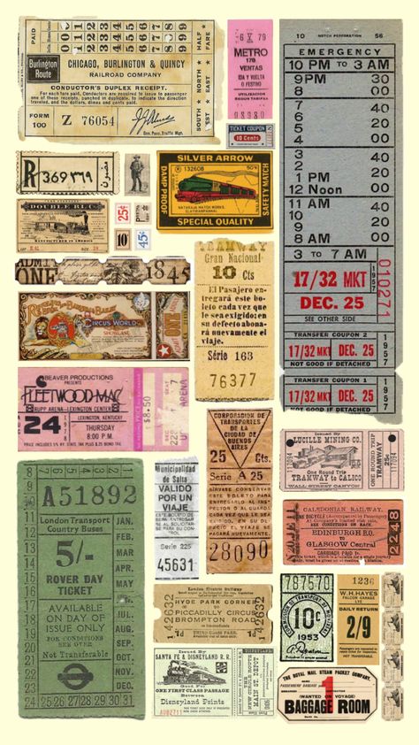 #oldtickets #vintage #tickets #postagestamps #traintickets #concerttickets #beauty #vintageaesthetic Ticket Design Vintage, Vintage Train Ticket, Vintage Tickets, Train Ticket, Vintage Ticket, Travel Tickets, Railroad Companies, Cleaning My Room, Ticket Design