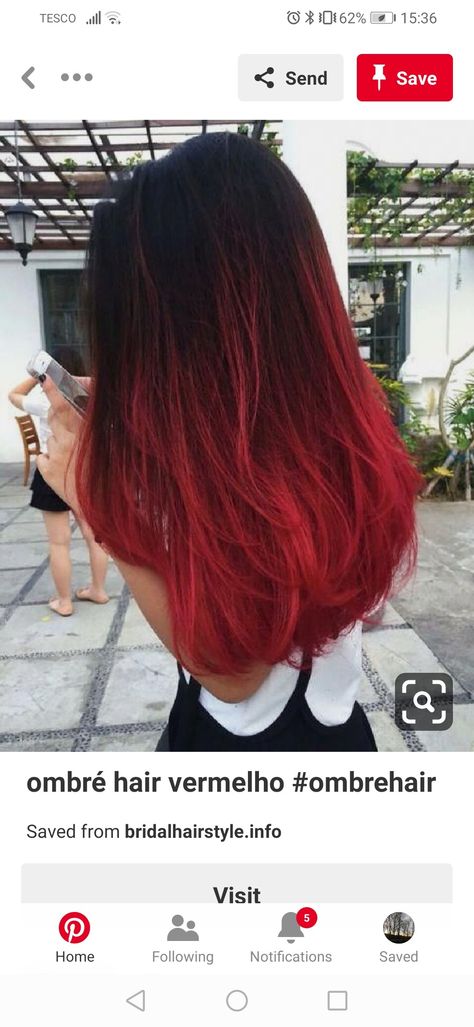 Dip Dye Black Hair, Red Hair Tips, Dipped Hair, Boda Ideas, Black Hair Balayage, Ombré Hair, Dip Dyed, Alternative Hair, Hair Color And Cut