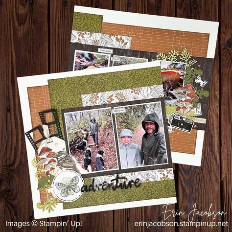 Vertical Scrapbook Layouts, Scrapbook Friends, Scrapbook Techniques, Fall Scrapbook Layouts, Christmas Scrapbook Pages, Ctmh Layouts, Scrapping Ideas, Creative Memories Scrapbooking, Page Layouts