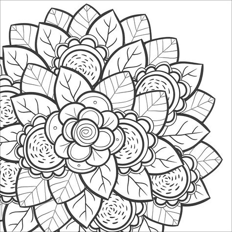 Coloring Pages for Teens - Best Coloring Pages For Kids Coloring Pages For Teens, Coloring Pages For Teenagers, Printable Flower Coloring Pages, Mindfulness Colouring, Free Coloring Sheets, Detailed Coloring Pages, Mandalas Drawing, Easy Coloring Pages, Coloring Pages For Girls