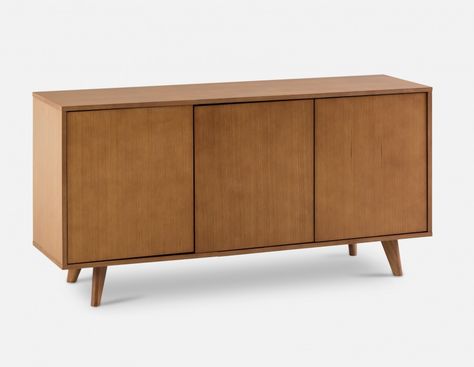 299 + shipping - Structube MELINA - Sideboard - Teak Modern Living Room Fireplace, Midcentury Sideboard, Dining Room Credenza, Living Room Fireplace, Lacquered Sideboard, Armchair With Ottoman, Dining Room Furniture Modern, Mid Century Sideboard, Mid Century Modern Living