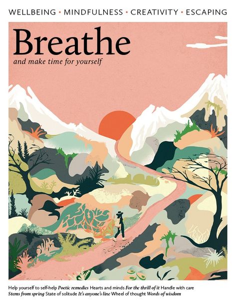 Resilience Illustration, Breathe Magazine, Graphic Wall Art, Magazine Illustration, Landscape Illustration, Desktop Pc, Nature Illustration, Editorial Illustration, Wall Collage