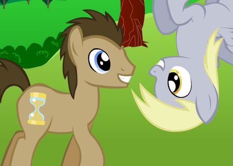 Dr. Whooves & Derpy! Check out the link for the first episode. Derpy X Doctor, Doctor Hooves, Rainbow Dash And Applejack, Dr Hooves, Dr Whooves, Fluttershy And Discord, Doctor Whooves, Derpy Hooves, Le Cri