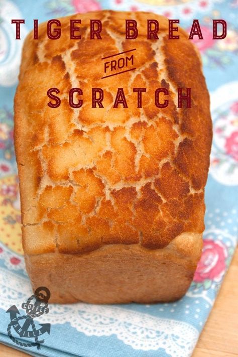 Dutch Crunch Bread, Tiger Bread, Bread From Scratch, Coffee Vanilla, A Loaf Of Bread, Bread Maker Recipes, Cooking Bread, Baking Kitchen, Loaf Of Bread