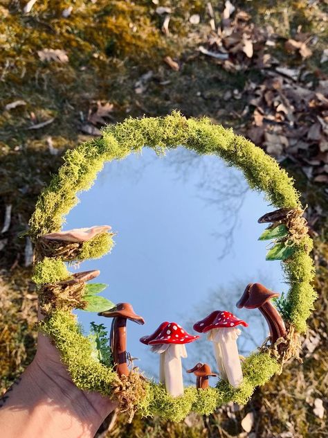 This Mirrors item by MarcysMisadventures has 178 favorites from Etsy shoppers. Ships from Port Jervis, NY. Listed on Jul 1, 2023 Mirror Portal, Forest Bedroom Aesthetic, Mushroom Mirror, Forest Mirror, Moss Mushroom, Cottage Core Wall Decor, Round Hanging Mirror, Mossy Forest, Forest Bedroom