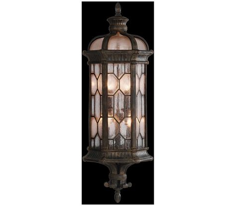 Large image of the 414981 Fine Art Lamps, Door Decorations Ideas, Glass Panes, Art Lamps, Post Lighting, Lantern Post, Door Decor Ideas, Outdoor Flush Mounts, Outdoor Sconces