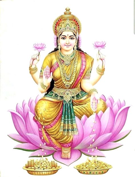 Laxmi Mata Images, Mata Images, Laxmi Mata, Lakshmi Photos, Maa Laxmi, Ganesh Art Paintings, Lakshmi Devi, Saraswati Goddess, Happy Navratri Images