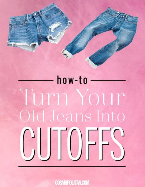 So when I set out to make cutoff shorts from an old pair of jeans, I wanted to find the simplest, quickest way to do it, and I think I did. Watch the video and follow the steps below to find out how to make your own. Diy Denim Shorts, Diy Jean Shorts, Diy Clothes Refashion Videos, Diy Ripped Jeans, Diy Clothes For Women, Diy Summer Clothes, Diy Clothes Refashion, Shorts Tutorial, Tokyo Street Fashion