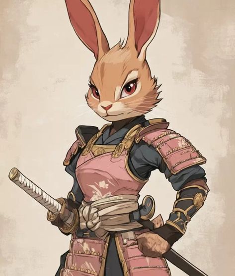 Animal Folk Dnd, Bunny Dnd Character, Moose Character Design, Harengon Barbarian, Dnd Rabbitfolk, Harengon Rogue, Harengon Dnd Art, Anthro Rabbit, Anthropomorphic Elephant