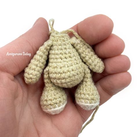 Amigurumi Doll And Teddy Bear Crochet Pattern - Body Crochet Tiny Bear, Teddy Bear Crochet Pattern, Keychain Crochet Pattern, Tiny Teddy Bear, Teddy Bear Keychain, Teddy Bear Patterns Free, Teddy Bear Crochet, Bear Crochet Pattern, Amigurumi Today