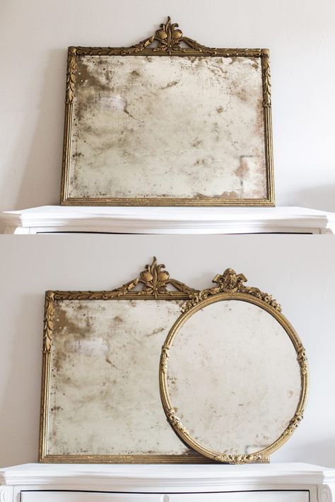 Antique mirror frame