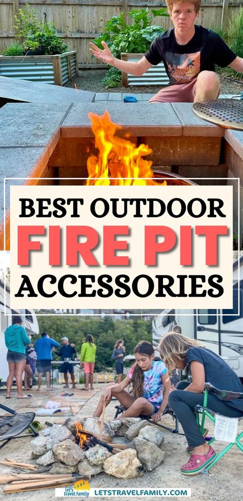 If you want to take your campfire experience to the next level, you absolutely need to have the right campfire accessories. From the backyard best fire pit accessories to campfire accessories for camping, this guide has you covered! Read now to learn more! Best Fire Pit, Campfire Accessories, Pit Cooking, Backyard Campfire, Fire Pit Essentials, Fire Pit Cooking, Cool Fire Pits, Fire Pit Accessories, Rv Living Full Time