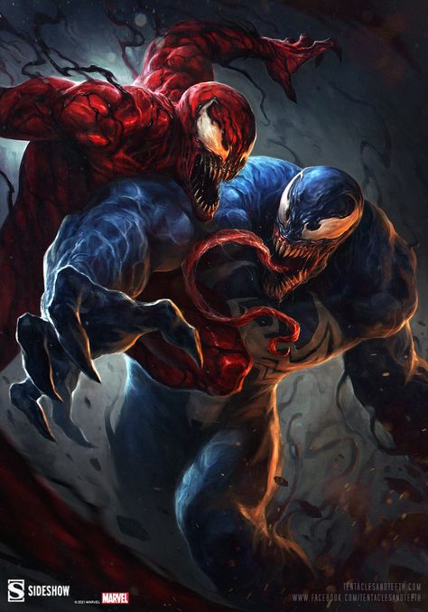 Venom Vs Carnage, Marvel 4k Wallpaper, Inhyuk Lee, Marvel 4k, Carnage Marvel, Venom Movie, Symbiotes Marvel, Venom Art, Marvel Venom