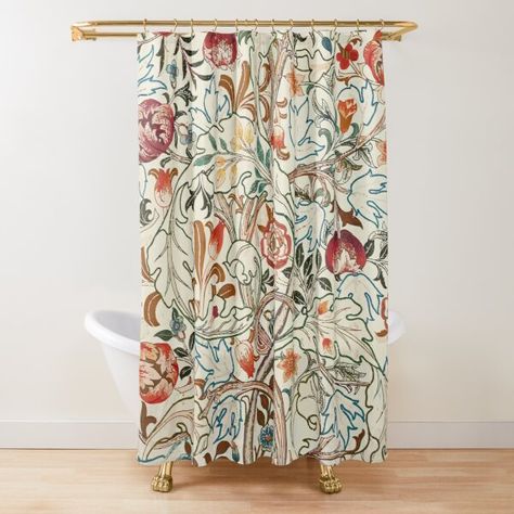 Vintage Shower Curtains for Sale | Redbubble French Vintage Shower Curtain, Colorful Shower Curtain Rustic, Vintage Ad Shower Curtain, Vintage Shower Curtains, Vintage Thanksgiven Shower Curtain, 80s Shower Curtain, Vintage Octopus, Atomic Starburst, William Morris Art