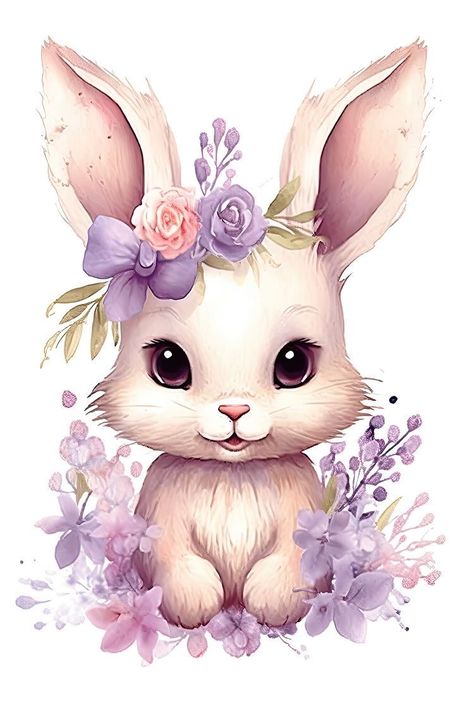 Easter Decoration Ideas, Bunny Watercolor, Easter Cards Handmade, Baby Animal Drawings, Bunny Painting, Cute Bunny Cartoon, Easter Wallpaper, Bunny Drawing