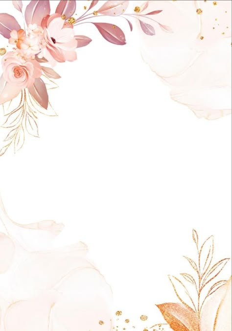 Flower Background Wallpaper Landscape, Wedding Illustration Card, Floral Watercolor Background, Wedding Card Frames, Digital Invitations Wedding, Floral Invitations Template, Invitation Background, Floral Border Design, Wallpaper Nature Flowers