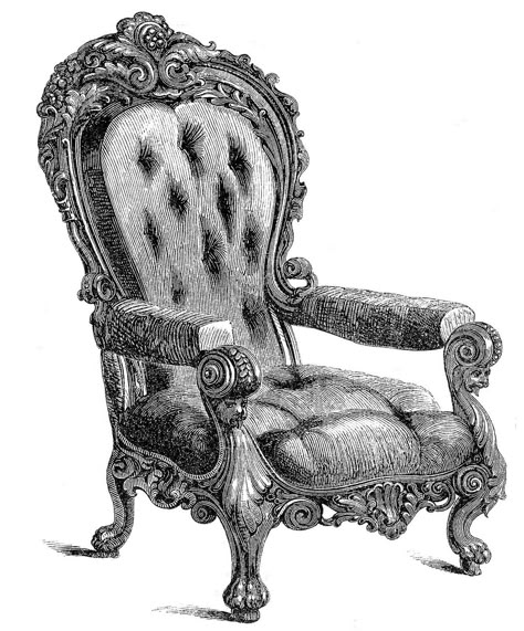 Vintage Clip Art – 2 Fancy Chairs Ornate Chairs, Fancy Chair, Garden Coloring Pages, Vintage Foto's, Victorian Chair, Vintage Clipart, Graphics Fairy, Clip Art Vintage, Antique Chairs