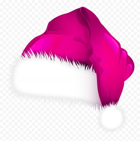 Pink Santa Hat, Pink Santa Claus, Pink Drawing, Original Background, Pink Santa, Santa Claus Hat, Template Png, Christmas Pink, Hat Print